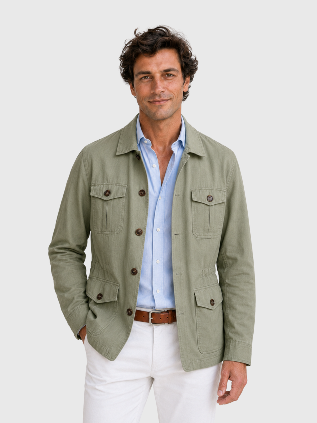 Sahariana Cotton Verde + ¡ENVÍO GRATIS!