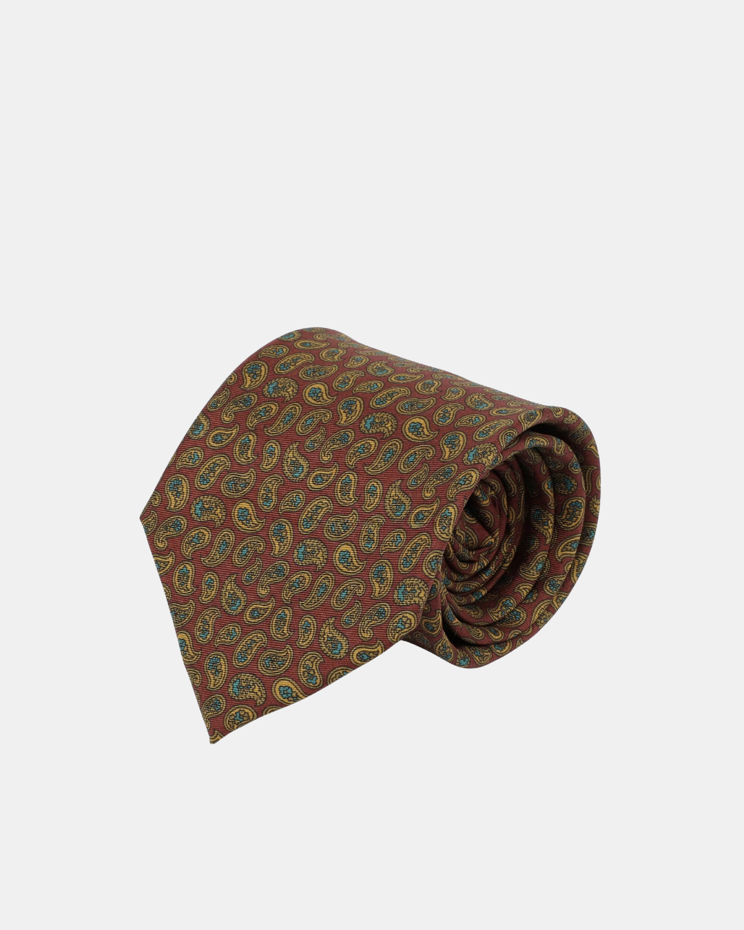Corbata Vintage Paisley Burdeos