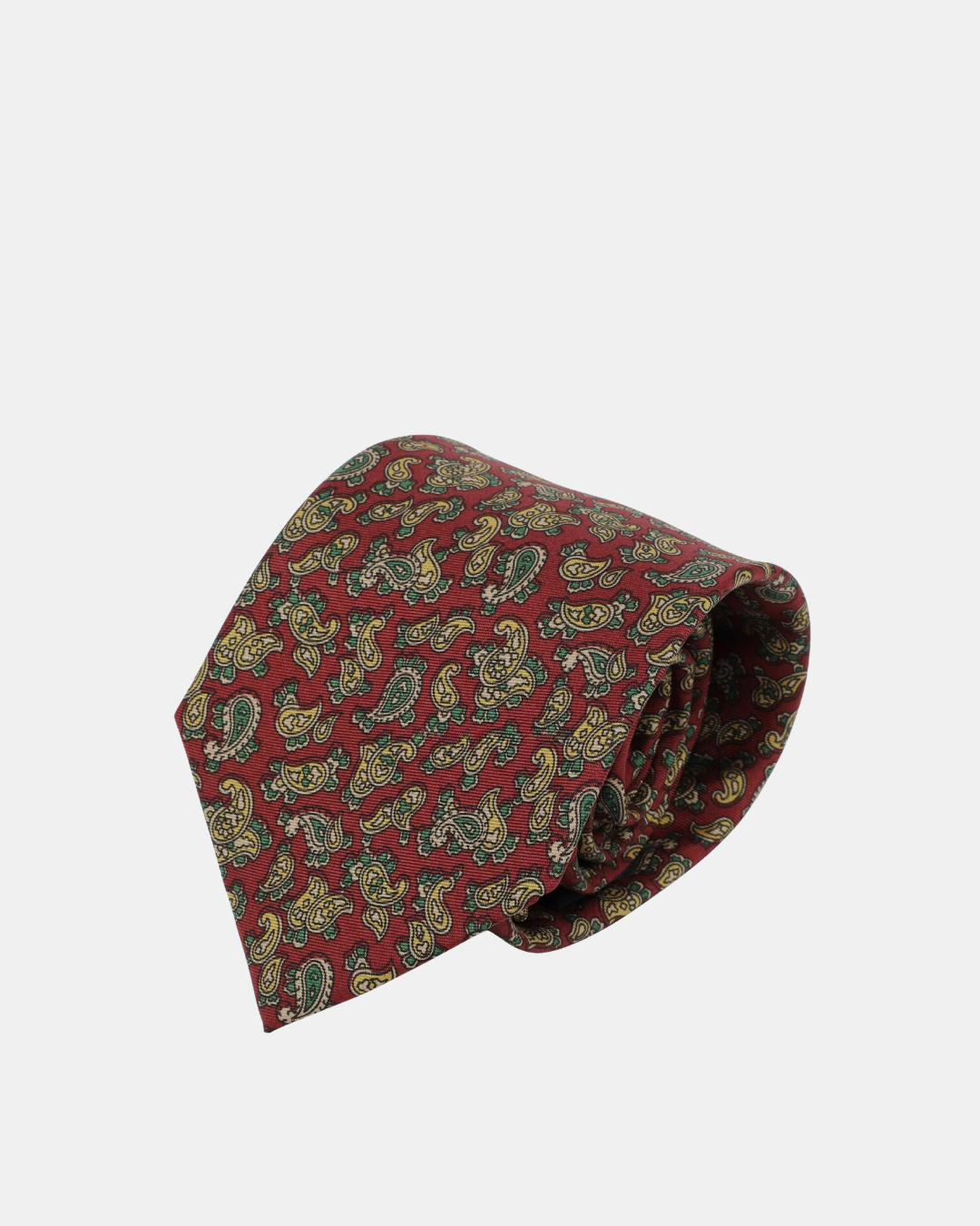 Corbata Vintage Paisley Borgoña