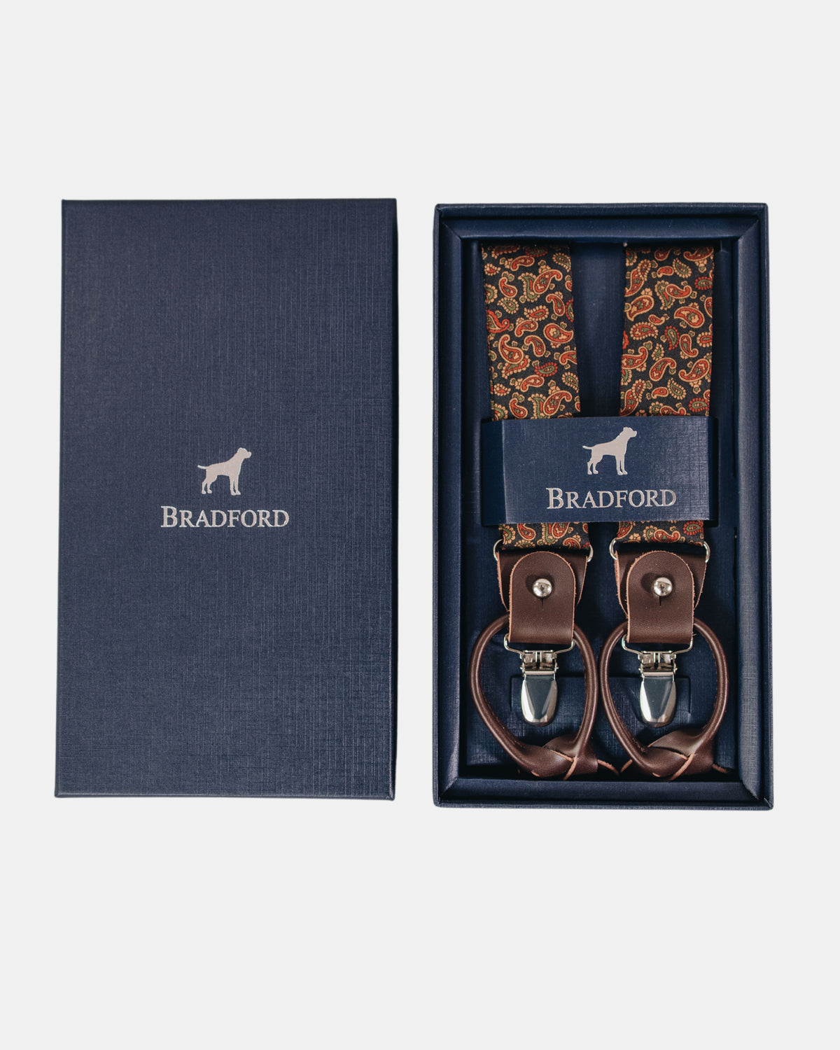 Tirante Seda Paisley Azul