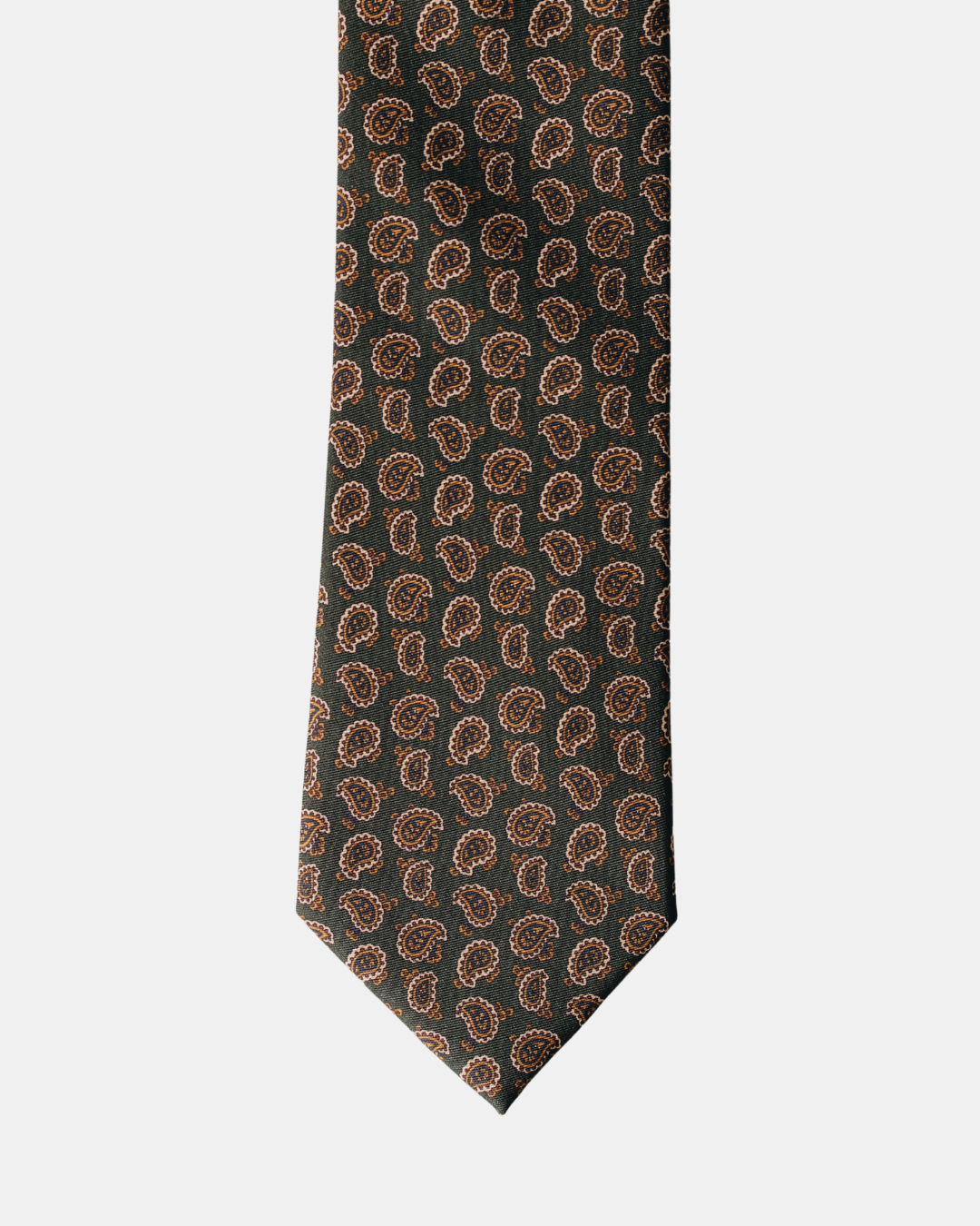 Corbata Vintage Paisley Verde