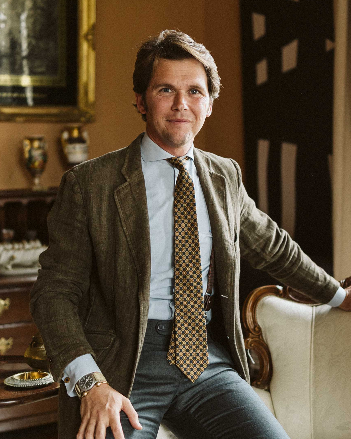 Corbata Geométrica Royal