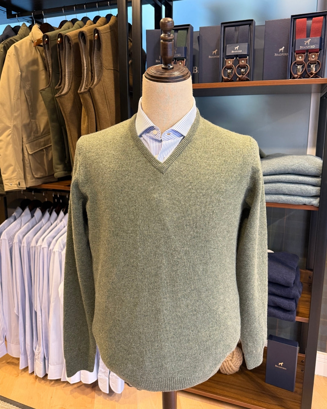 Jersey 100%Lambswool verde