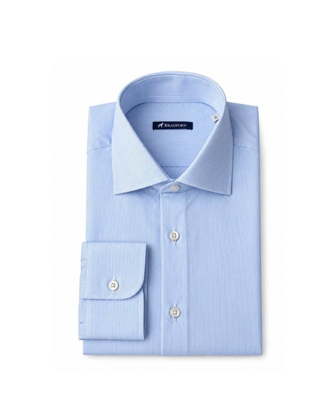 Camisa de Vestir Mil Rayas Celeste